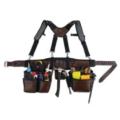Husky Pro Level Work Tool Belt With Suspenders -Husky Shop black brown husky tool belts hd55505 th 40 1000