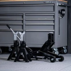 Husky 3-Ton Light Duty Truck Jack And Jack Stand Pair -Husky Shop black floor jacks hd00127 zd fa 1000