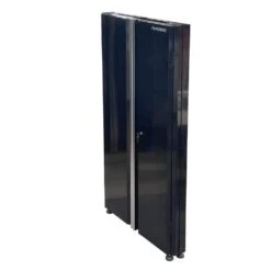 Husky Metal System 36 In. W X 73 In. H X 19 In. D 22-Gauge 3-Shelf Steel Freestanding Cabinet In Black -Husky Shop black gloss powder coating husky free standing cabinets fc183672t03bl 4f 1000