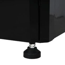 Husky Metal System 36 In. W X 73 In. H X 19 In. D 22-Gauge 3-Shelf Steel Freestanding Cabinet In Black -Husky Shop black gloss powder coating husky free standing cabinets fc183672t03bl fa 1000