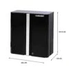 HUSKY 28 In. W X 30 In. H X 12 In. D Folding System 22-Gauge Steel 1-Shelf Wall Mounted Garage Cabinet In Black -Husky Shop black gloss powder coating husky wall mounted cabinets fc122829t01bl 64 1000