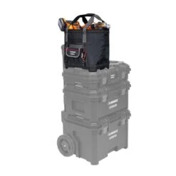 Husky 14 In. Build Out Open Top Tool Bag -Husky Shop black grey husky tool bags hd72089 th 4f 1000