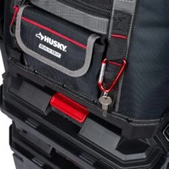 Husky 14 In. Build Out Open Top Tool Bag -Husky Shop black grey husky tool bags hd72089 th a0 1000