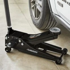 Husky 3-Ton Low Profile Floor Jack With Quick Lift -Husky Shop black husky floor jacks hd00120 dip 40 1000