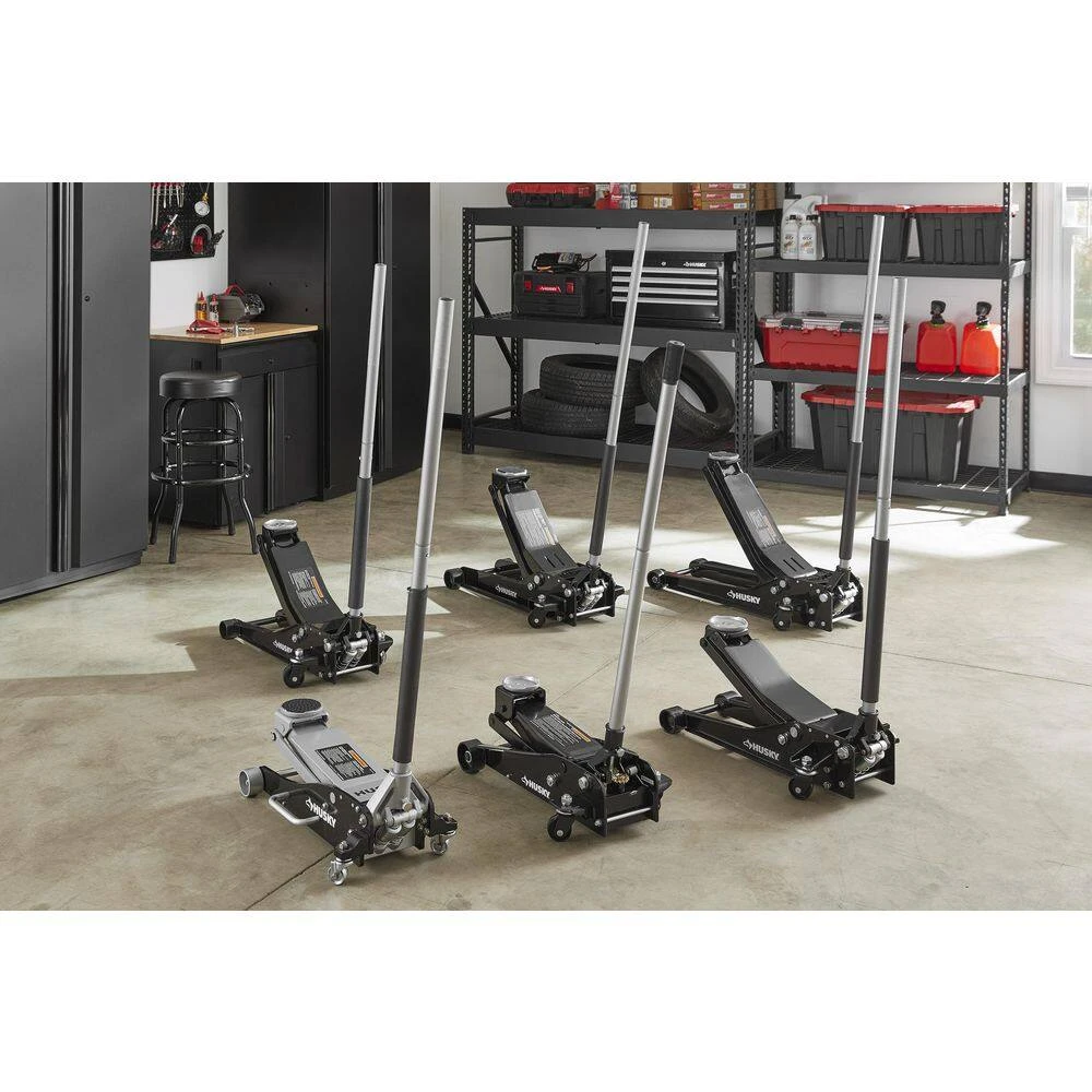 Husky 3-1/2-Ton Low Profile Floor Jack With Quick Lift 9 Husky 3-1/2-Ton Low Profile Floor Jack With Quick Lift - Image 9