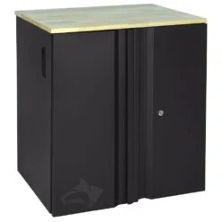 Husky Heavy Duty28 In. W X 32 In. H X 21.5 In. DWelded 20-Gauge Steel 2-Door Garage Base Freestanding Cabinet In Black -Husky Shop black husky free standing cabinets ha2f282132 blk 4f 1000