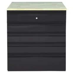 Husky Heavy Duty 28 In. W X 32 In. H X 21.5 In. D Welded 20-Gauge Steel 5-Drawer Garage Base Freestanding Cabinet In Black -Husky Shop black husky free standing cabinets hd5f282132 blk c3 1000