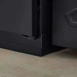 Husky Heavy Duty Welded 20-Gauge Steel Freestanding Garage Cabinet In Black (36 In. W X 81 In. H X 24 In. D) -Husky Shop black husky free standing cabinets htc1000008 44 1000