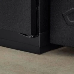 Husky Pro Duty Welded 20-Gauge Steel Freestanding Garage Cabinet In Black LINE-X (36 In. W X 81 In. H X 24 In. D) -Husky Shop black husky free standing cabinets htc1000008 lx c3 1000