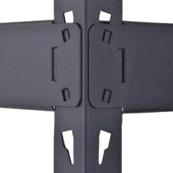 Husky 5-Tier Heavy Duty Boltless Steel Garage Storage Shelving Unit In Black (48 In. W X 78 In. H X 24 In. D) 24 Husky 5-Tier Heavy Duty Boltless Steel Garage Storage Shelving Unit In Black (48 In. W X 78 In. H X 24 In. D) -Husky Shop black husky freestanding shelving units n2r482478w5b 44 1000