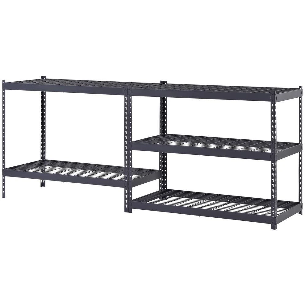 Husky 5-Tier Heavy Duty Boltless Steel Garage Storage Shelving Unit In Black (48 In. W X 78 In. H X 24 In. D) 9 Husky 5-Tier Heavy Duty Boltless Steel Garage Storage Shelving Unit In Black (48 In. W X 78 In. H X 24 In. D) - Image 9