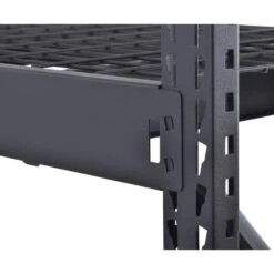 Husky 4-Shelf Metal Industrial Duty Freestanding Garage Storage Shelving Unit In Black (77 In. W X 72 In. H X 24 In. D) -Husky Shop black husky freestanding shelving units n2w772472w4b 44 1000