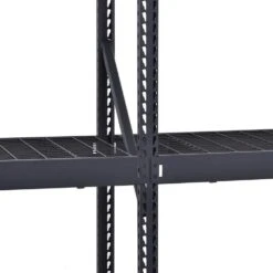 Husky 4-Shelf Metal Industrial Duty Freestanding Garage Storage Shelving Unit In Black (77 In. W X 72 In. H X 24 In. D) -Husky Shop black husky freestanding shelving units n2w772472w4b 66 1000