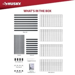 Husky 4-Shelf Metal Heavy-Duty Adjustable Garage Storage Shelving Unit In Black (36 In. W X 72 In. H X 18 In. D) 15 Husky 4-Shelf Metal Heavy-Duty Adjustable Garage Storage Shelving Unit In Black (36 In. W X 72 In. H X 18 In. D) -Husky Shop black husky freestanding shelving units n3r361872w4b 40 1000