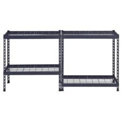 Husky 4-Shelf Metal Heavy-Duty Adjustable Garage Storage Shelving Unit In Black (36 In. W X 72 In. H X 18 In. D) 22 Husky 4-Shelf Metal Heavy-Duty Adjustable Garage Storage Shelving Unit In Black (36 In. W X 72 In. H X 18 In. D) -Husky Shop black husky freestanding shelving units n3r361872w4b 44 1000