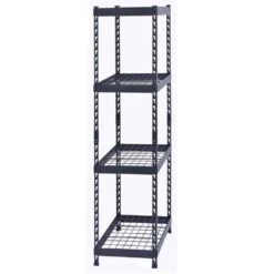 Husky 4-Shelf Metal Heavy-Duty Adjustable Garage Storage Shelving Unit In Black (36 In. W X 72 In. H X 18 In. D) 24 Husky 4-Shelf Metal Heavy-Duty Adjustable Garage Storage Shelving Unit In Black (36 In. W X 72 In. H X 18 In. D) -Husky Shop black husky freestanding shelving units n3r361872w4b 76 1000