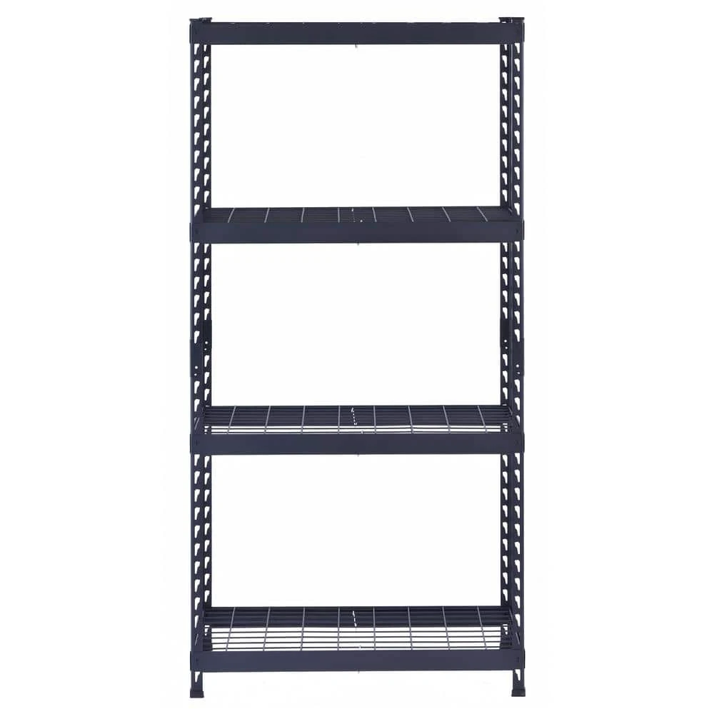 Husky 4-Shelf Metal Heavy-Duty Adjustable Garage Storage Shelving Unit In Black (36 In. W X 72 In. H X 18 In. D) 11 Husky 4-Shelf Metal Heavy-Duty Adjustable Garage Storage Shelving Unit In Black (36 In. W X 72 In. H X 18 In. D) - Image 11