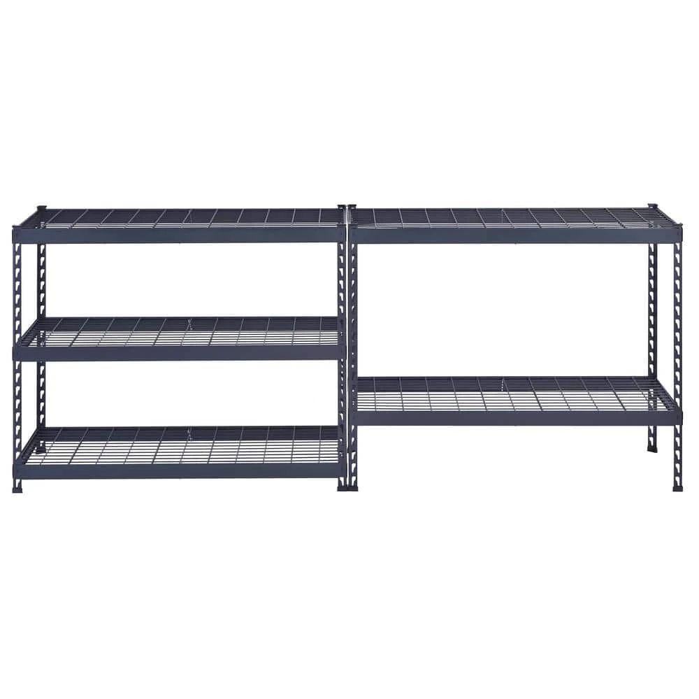 Husky 5-Shelf Metal Heavy-Duty Adjustable Garage Storage Shelving Unit In Black (48 In. W X 78 In. H X 24 In. D) 11 Husky 5-Shelf Metal Heavy-Duty Adjustable Garage Storage Shelving Unit In Black (48 In. W X 78 In. H X 24 In. D) - Image 11