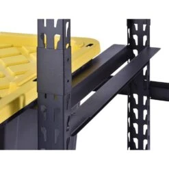 Husky 10-Tote Metal Storage Rack For HDX 14 And 27 Gal. Totes (50 In. W X 78 In. H X 24 In. D) -Husky Shop black husky freestanding shelving units n3r502478tr8b 40 1000