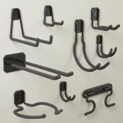 Husky Small Wall Mounted J-Hook -Husky Shop black husky garage storage hooks 842245 66 1000
