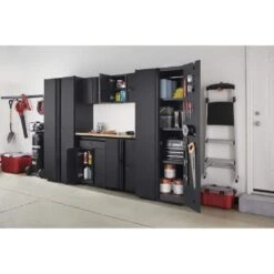 Husky 7-Piece Regular Duty Welded Steel Garage Storage System In Black 15 Husky 7-Piece Regular Duty Welded Steel Garage Storage System In Black -Husky Shop black husky garage storage systems gs10807 1dwo a0 1000