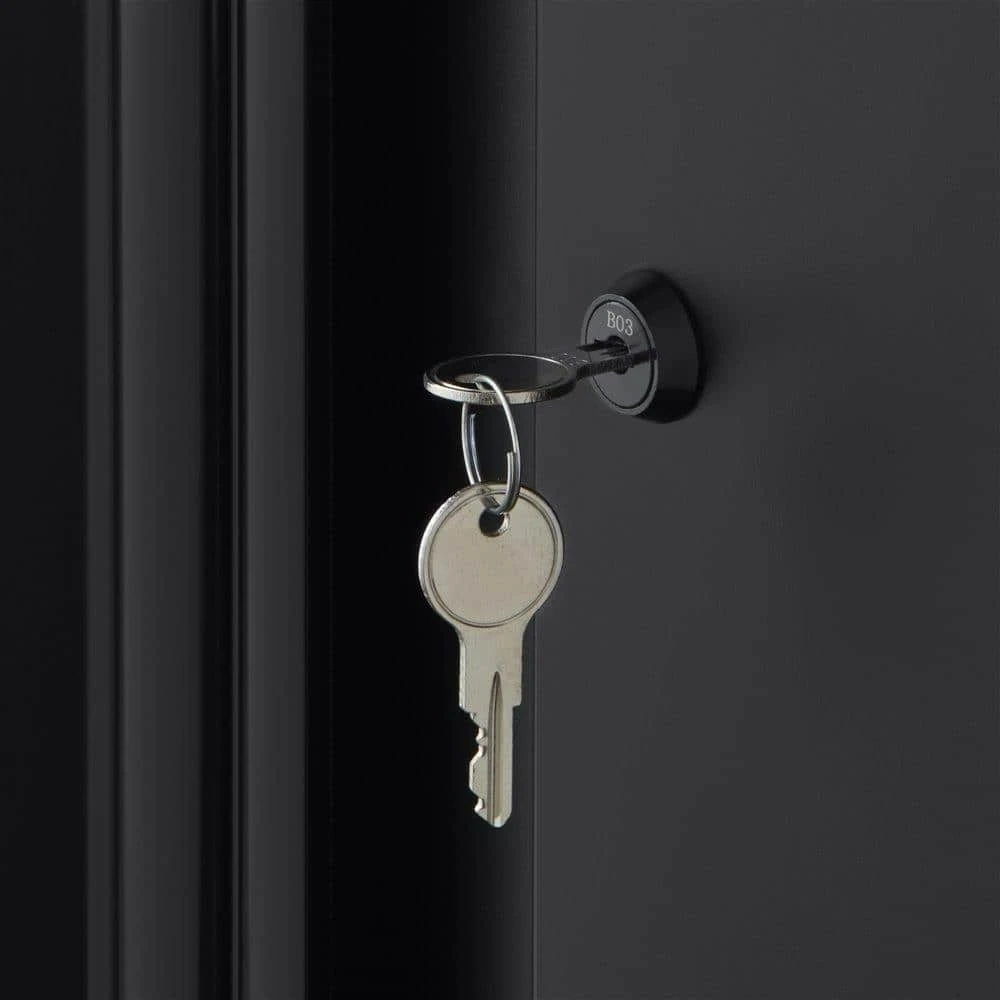 Husky 7-Piece Heavy Duty Welded Steel Garage Storage System In Black (128 In. W X 81 In. H X 24 In. D) 6 Husky 7-Piece Heavy Duty Welded Steel Garage Storage System In Black (128 In. W X 81 In. H X 24 In. D) - Image 6