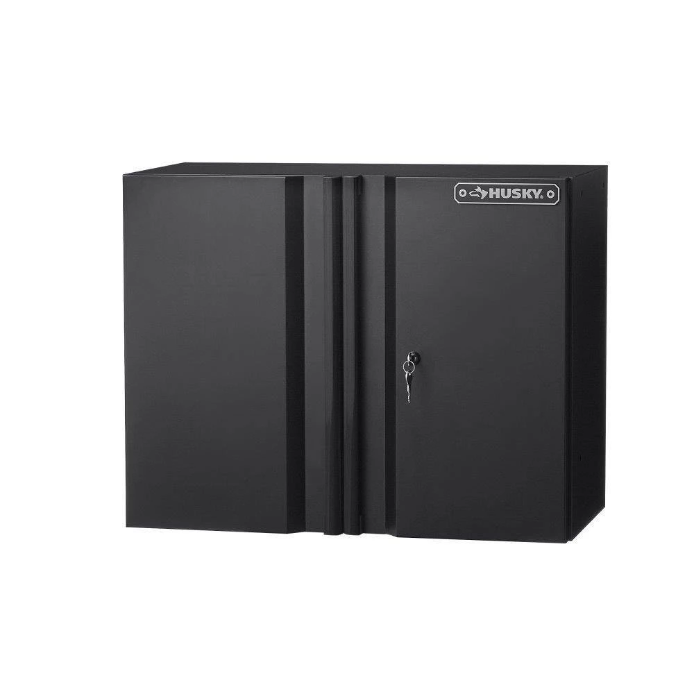 Husky 7-Piece Heavy Duty Welded Steel Garage Storage System In Black (128 In. W X 81 In. H X 24 In. D) 10 Husky 7-Piece Heavy Duty Welded Steel Garage Storage System In Black (128 In. W X 81 In. H X 24 In. D) - Image 10