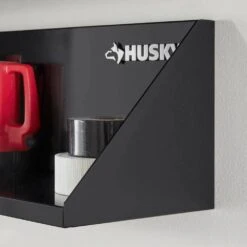 Husky Steel Garage Wall Shelf In Black (24 In. W X 9 In. H X 9 In. D) -Husky Shop black husky garage wall shelving g2400as us a0 1000