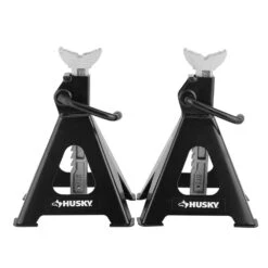 Husky 6-Ton Extended Reach Heavy-Duty Steel Car Jack Stands -Husky Shop black husky jack stands hpl4115 40 1000