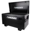 Husky Tool Storage 48 In. W Black Steel Job Site Toolbox -Husky Shop black husky jobsite boxes h48jsb 64 1000