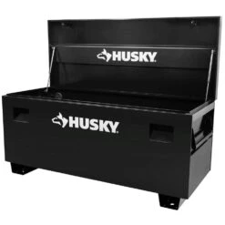 Husky Tool Storage 60 In. W Black Steel Job Site Toolbox