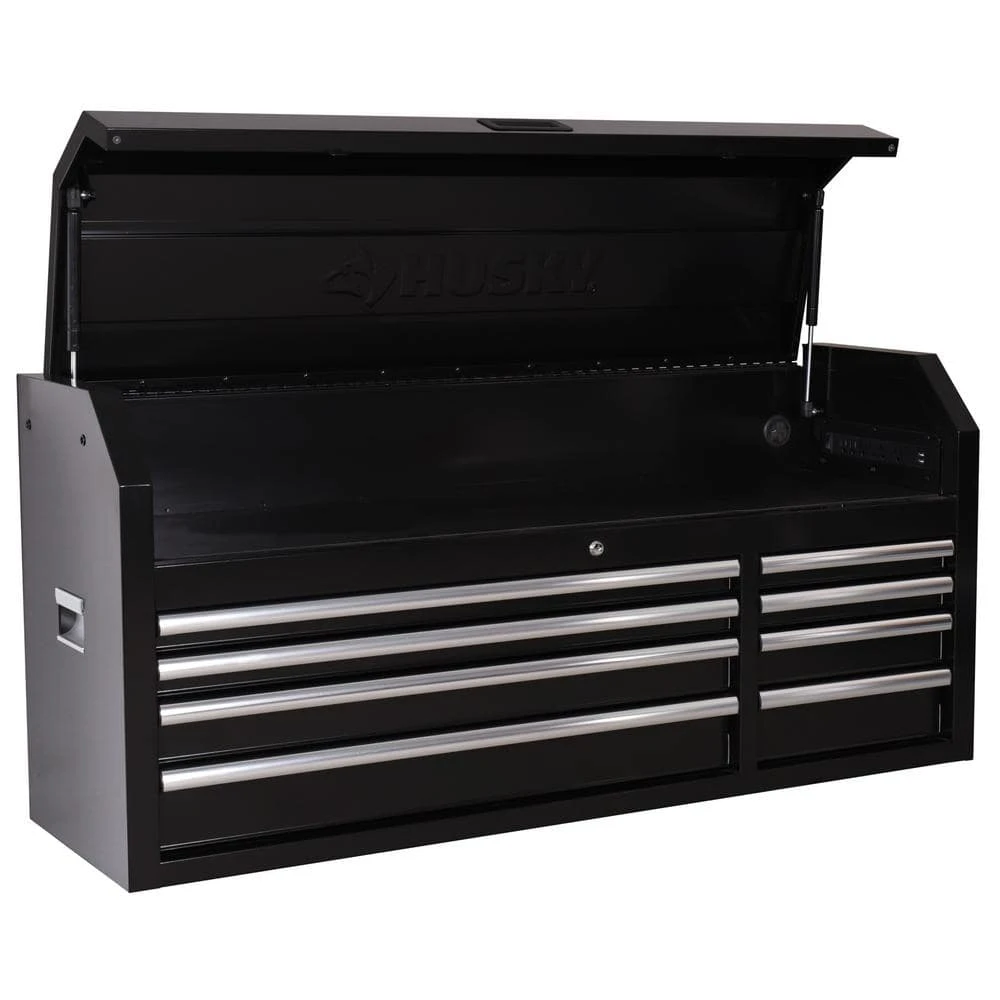Husky Modular Tool Storage 92 In. W Standard Duty Black Mobile Workbench With 52 In. Top Tool Chest And (2) 20 In Side Lockers 10 Husky Modular Tool Storage 92 In. W Standard Duty Black Mobile Workbench With 52 In. Top Tool Chest And (2) 20 In Side Lockers - Image 10