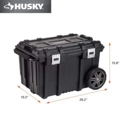 Husky 26 In. Connect Rolling Tool Box Black -Husky Shop black husky modular tool storage systems 228224 1d 1000