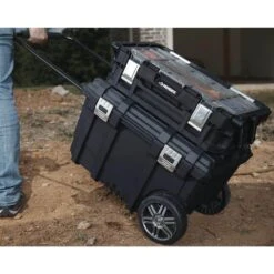 Husky 26 In. Connect Rolling Tool Box Black -Husky Shop black husky modular tool storage systems 228224 76 1000