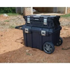 Husky 26 In. Connect Rolling Tool Box Black -Husky Shop black husky modular tool storage systems 228224 fa 1000