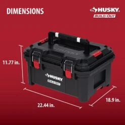 Husky Build-Out 22 In. Modular Tool Storage Large Tool Box -Husky Shop black husky modular tool storage systems 22843 4f 1000