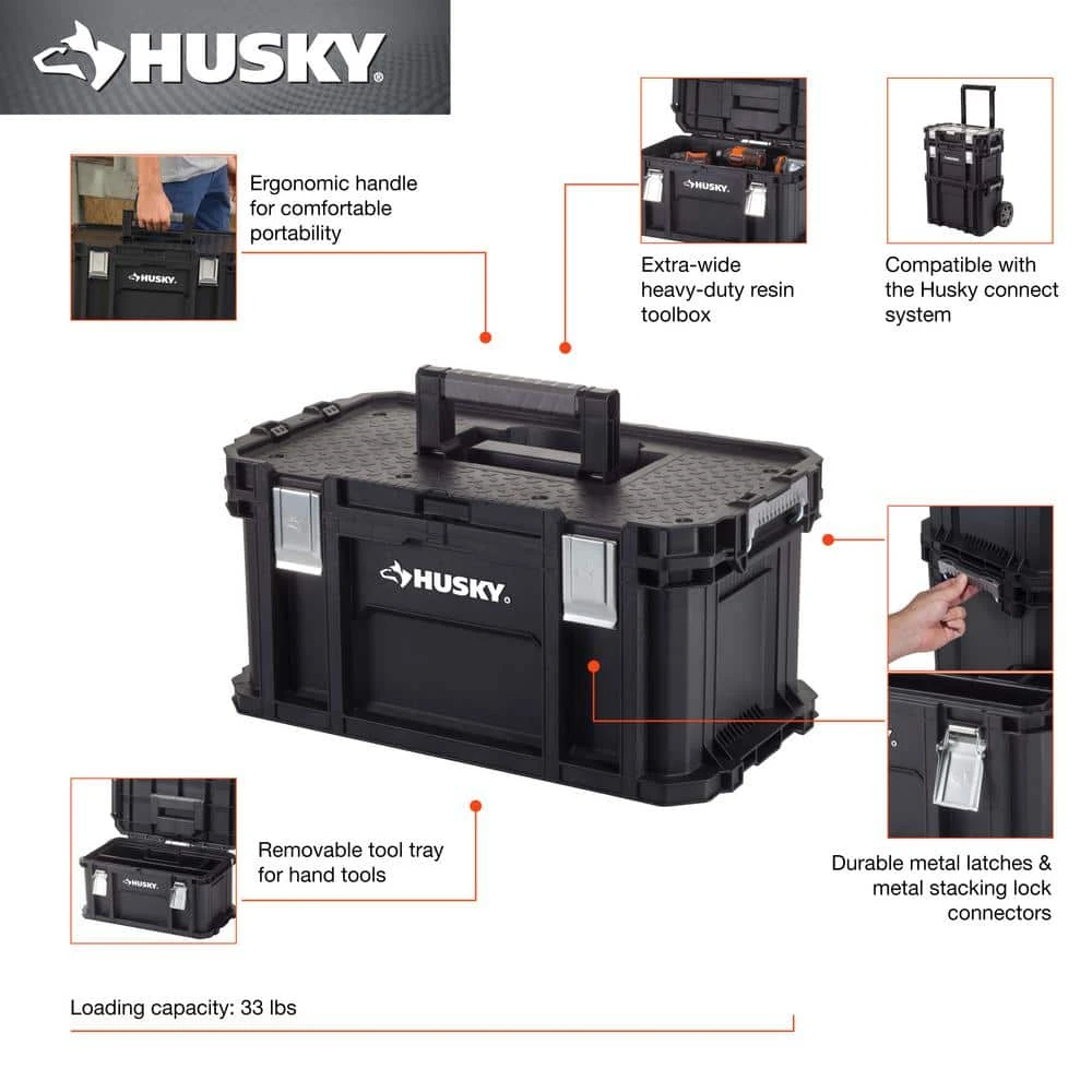 Husky 22 In. Mobile Connect Tool Box 2 Husky 22 In. Mobile Connect Tool Box - Image 2