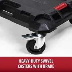 Husky Build-Out 23 In. W Modular Tool Storage Polymer Multipurpose Dolly -Husky Shop black husky modular tool storage systems hky22850 fa 1000