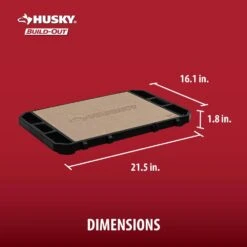 Husky Build-Out 23 In. Modular Tool Storage Workbench Top -Husky Shop black husky modular tool storage systems hky22851st 4f 1000