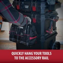 Husky Build-Out 22 In. Modular Large Tool Box, Tool Case, Rolling Tool Box, Large Tool Crate -Husky Shop black husky modular tool storage systems hkybo4 44 1000