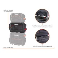 Husky 19 In. STACK TOOL BAG -Husky Shop black husky tool bags 1h 2218 exo 4f 1000