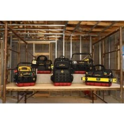 Husky 16 In. Large Mouth Tool Bag With Parts Bin Zone -Husky Shop black husky tool bags 526 248 4f 1000