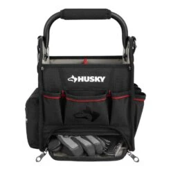 Husky 10 In. Tool Tote With Integrated Parts Bin Zone 18 Husky 10 In. Tool Tote With Integrated Parts Bin Zone -Husky Shop black husky tool bags 526 316 66 1000