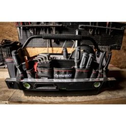 Husky Heavy-Duty 20 In. PRO All-Trade Tool Tote -Husky Shop black husky tool bags h 2220 fa 1000