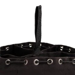 Husky 10 In. 19-Compartment Heavy-Duty Canvas Small Parts Organizer Bucket Storage Tool Pouch In Black -Husky Shop black husky tool bags hd00123 c3 1000