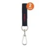 Husky 24 In. Heavy-Duty Hanging Carabiner Strap Zinc-Plated Steel With Quick-Release Hook And Loop Fastening In Black (2-Pack) -Husky Shop black husky tool bags hd00139 th2pk 64 1000