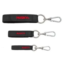 Husky 24 In. Heavy-Duty Hanging Carabiner Strap Zinc-Plated Steel With Quick-Release Hook And Loop Fastening In Black (2-Pack) 24 Husky 24 In. Heavy-Duty Hanging Carabiner Strap Zinc-Plated Steel With Quick-Release Hook And Loop Fastening In Black (2-Pack) -Husky Shop black husky tool bags hd00139 th2pk fa 1000