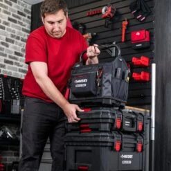 Husky Build-Out 14 In. Tool Tote 27 Husky Build-Out 14 In. Tool Tote -Husky Shop black husky tool bags hd72014 th 31 1000