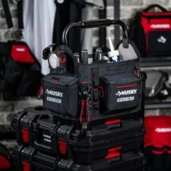 Husky Build-Out 14 In. Tool Tote 21 Husky Build-Out 14 In. Tool Tote -Husky Shop black husky tool bags hd72014 th c3 1000