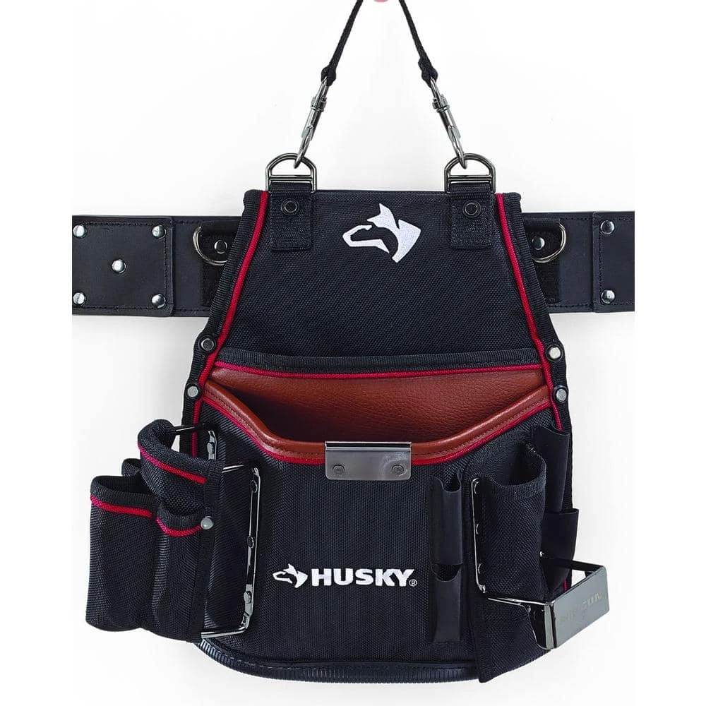 Husky 2-Pocket Small Framer Tool Pouch With Leather 6 Husky 2-Pocket Small Framer Tool Pouch With Leather - Image 6